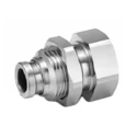 SMC Stainless Steel Pneumatic Fitting Female Threaded-to-Tube Push-in 6mm R 1/4 in, Maximum 150°C, 1 MPa KQG2
