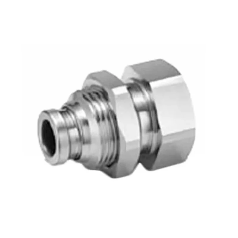SMC Stainless Steel Pneumatic Fitting Female Threaded-to-Tube Push-in 6mm R 1/4 in, Maximum 150°C, 1 MPa KQG2
