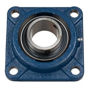SKF Flanged Bearing Unit 4-Hole Flange Type 40 mm Inside Diameter Cast Iron Housing FY 40 FM