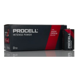 Duracell Procell Intense 1.5 V Alkaline D Battery 1.56Ah Capacity 61.5mm Height 34.20mm Diameter 140g Weight 5000394137011