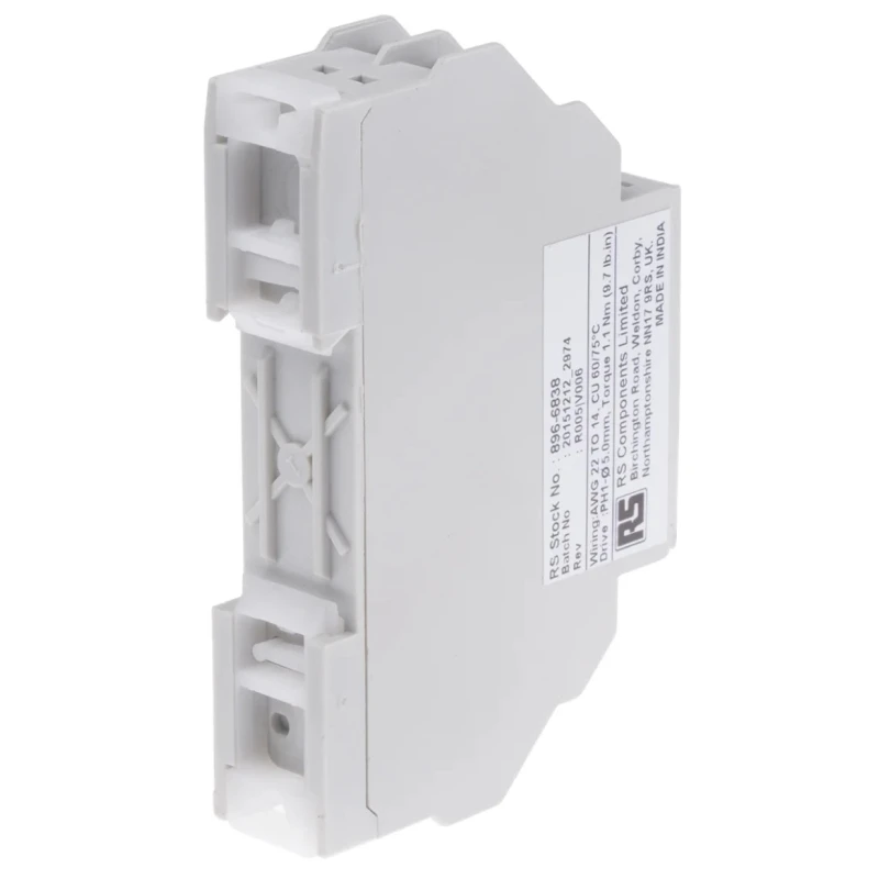 RS PRO DIN Rail Timer Relay with 2 Contacts, 24 V DC / 240 V AC, 3 to 120 Seconds Timing Range, 1 Function, SPST 896-6838