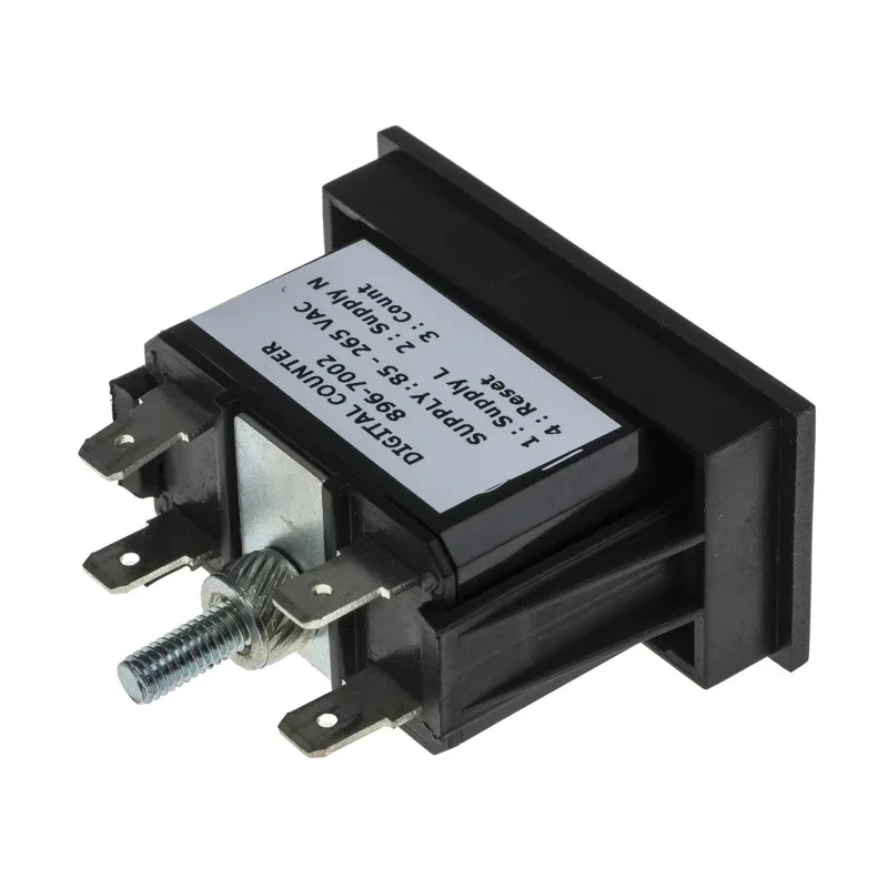 RS PRO 6 Digit LCD Digital Impulse Counter Panel Mount 24x48 mm 85mm Digit Height 896-7002