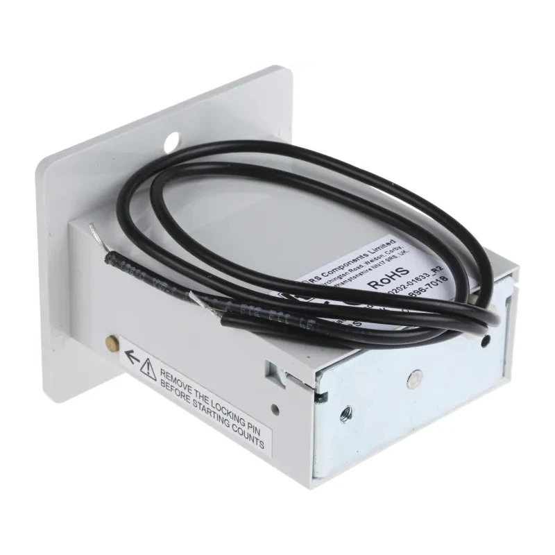 RS PRO 6 Digit Electromechanical Impulse Counter Manual Reset 4mm Digit Height 896-7018