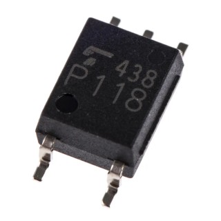 Toshiba DC Input Optocoupler Surface Mount, 5-Pin SO Package, 1 Channel, 1.85V Forward Voltage, 25mA Max Input TLP2366(E(T