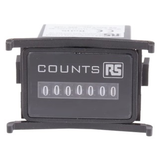 RS PRO Electromechanical 7-Digit Panel Mount Impulse Counter 3.6mm Digit Height Model 896-7046
