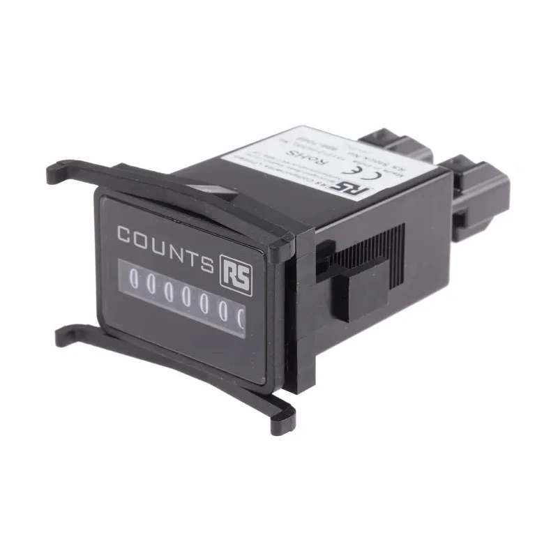 RS PRO Electromechanical 7-Digit Panel Mount Impulse Counter 3.6mm Digit Height Model 896-7046