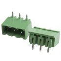 RS PRO Right Angle Through Hole Pluggable Terminal Block, 3 Contacts, 5.08 mm Pitch, 1 Row, Shrouded 897-1266