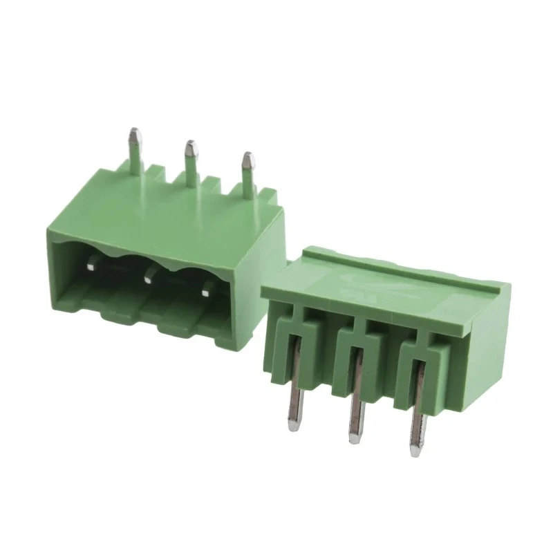 RS PRO Right Angle Through Hole Pluggable Terminal Block, 3 Contacts, 5.08 mm Pitch, 1 Row, Shrouded 897-1266