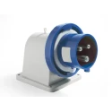RS PRO Industrial Power Connector Blue Wall Mount Straight 32A 200-250V IP67 IP67