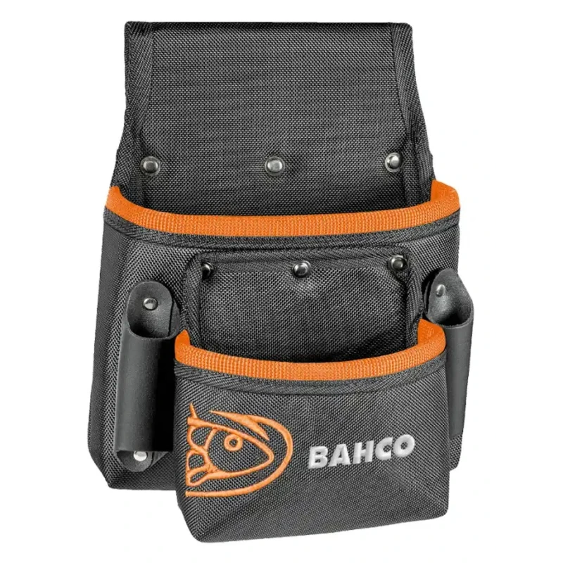 Bahco Polyester 2 Pocket Tool Belt Pouch 4750-2PP-1, 260x180x260mm, Durable Storage Pouch 4750-2PP-1
