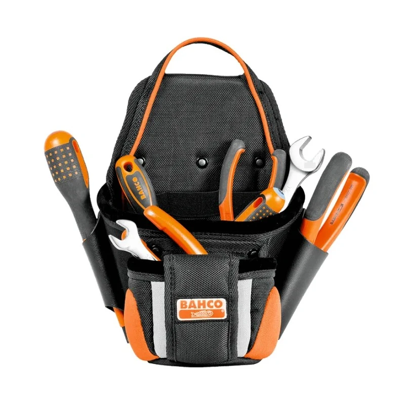 Bahco Polyester 2 Pocket Tool Belt Pouch 4750-2PP-1, 260x180x260mm, Durable Storage Pouch 4750-2PP-1