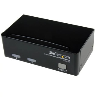 StarTech.com 2 Port 1 Displays USB VGA KVM Switch 1920 x 1440 Pixel Maximum Resolution SV231USBGB