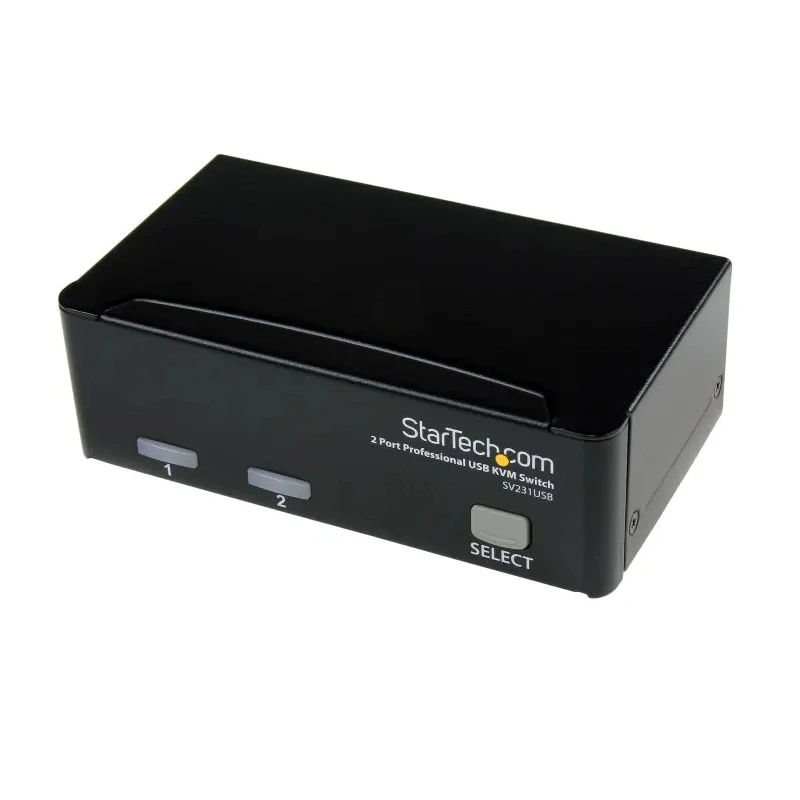 StarTech.com 2 Port 1 Displays USB VGA KVM Switch 1920 x 1440 Pixel Maximum Resolution SV231USBGB