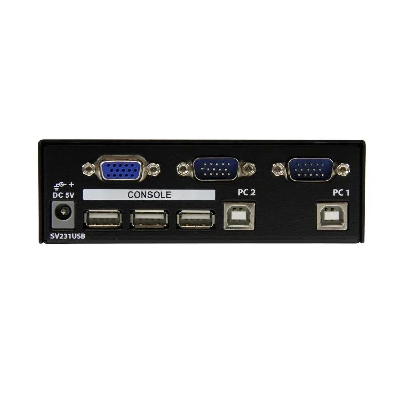 StarTech.com 2 Port 1 Displays USB VGA KVM Switch 1920 x 1440 Pixel Maximum Resolution SV231USBGB