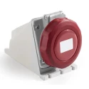 RS PRO Industrial Power Connector 16A 415V IP67 Red Wall Mount 3P+T IP67