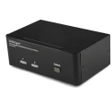 StarTech.com 2 Port 2 Displays USB DisplayPort KVM Switch 3.5 mm Stereo Audio 2560 x 1600 Pixel Maximum SV231DPDDUA