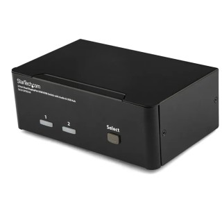 StarTech.com 2 Port 2 Displays USB DisplayPort KVM Switch 3.5 mm Stereo Audio 2560 x 1600 Pixel Maximum SV231DPDDUA