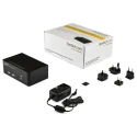 StarTech.com 2 Port 2 Displays USB DisplayPort KVM Switch 3.5 mm Stereo Audio 2560 x 1600 Pixel Maximum SV231DPDDUA