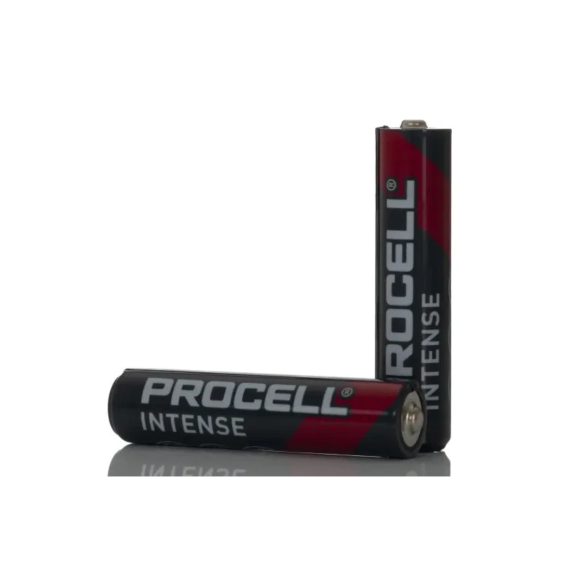 Duracell Procell Intense Alkaline AAA Battery 1.5V 1.461Ah Flat Termination 44.5mm Height 10.50mm Diameter 5000394136939