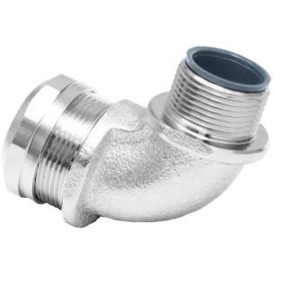 RS PRO Nickel Plated Brass Conduit Fitting, 20 mm Nominal Size, M20 Thread, IP67 Rated 214-9575