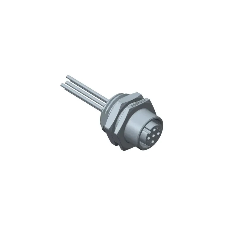 Amphenol Industrial Female 17 Way M12 Sensor Actuator Cable Polyurethane Jacket 200 mm M12A-17PFFC-SH8B20