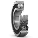 SKF Single Row Deep Groove Ball Bearing, 6 mm ID, 19 mm OD, 6 mm Race Width, Sealed Type, Stainless Steel Balls W 626-2RS1