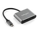 StarTech.com 4K USB Type C to HDMI and DisplayPort Video Adapter Thunderbolt 3 Compatible CDP2DPHD