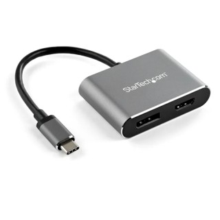 StarTech.com 4K USB Type C to HDMI and DisplayPort Video Adapter Thunderbolt 3 Compatible CDP2DPHD