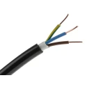 RS PRO 3 Core Power Cable Black 1.5mm² 70°C Rated 50 m Length Polyvinyl Chloride Jacket 902-8296