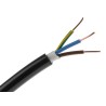 RS PRO 3 Core Power Cable Black 1.5mm² 70°C Rated 50 m Length Polyvinyl Chloride Jacket 902-8296