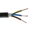 RS PRO 3 Core Power Cable Black 1.5mm² 70°C Rated 50 m Length Polyvinyl Chloride Jacket 902-8296