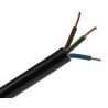 RS PRO 3 Core Power Cable Black 2.5mm² 1kV Flame Retardant Polyvinyl Chloride Jacket 50 m 70 °C 902-8290