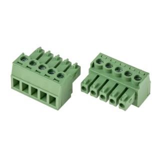 RS PRO Pluggable Terminal Block, 5-Contact, 3.81 mm Pitch, 1 Row, 125 V, 8 A, Polyamide Housing 897-1086
