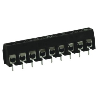 RS PRO PCB Terminal Block 9-Contact, 5 mm Pitch, 1 Row, 16A, Screw Connection, Polyamide Housing 897-0752