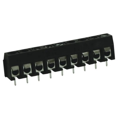 RS PRO PCB Terminal Block 9-Contact, 5 mm Pitch, 1 Row, 16A, Screw Connection, Polyamide Housing 897-0752