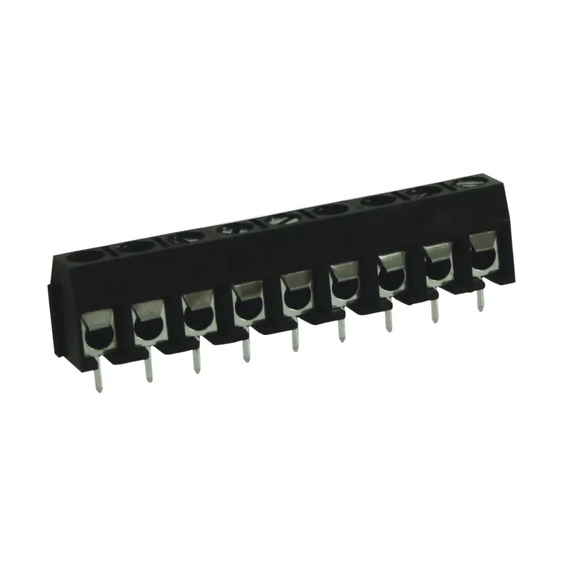RS PRO PCB Terminal Block 9-Contact, 5 mm Pitch, 1 Row, 16A, Screw Connection, Polyamide Housing 897-0752