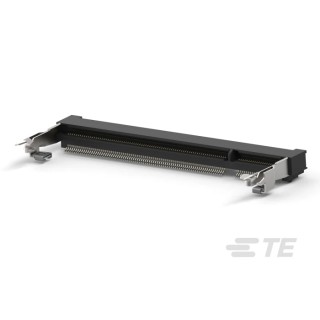 TE Connectivity DDR2 SO DIMM Series Right Angle Edge Connector Female, PCB Mount, 200-Contacts, 0.6 mm Pitch, 2 Row DDR2