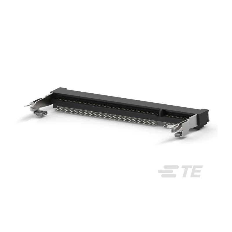 TE Connectivity DDR2 SO DIMM Series Right Angle Edge Connector Female, PCB Mount, 200-Contacts, 0.6 mm Pitch, 2 Row DDR2
