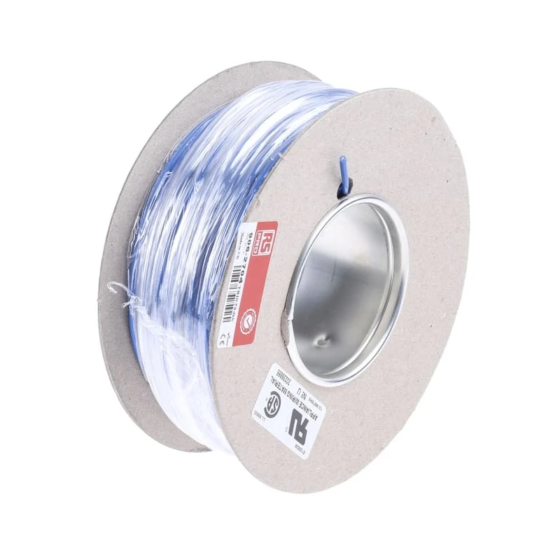 RS PRO Dark Blue 0.75 mm² 20 AWG Tri-Rated Hook Up Wire, 24/0.2 mm Strands, 100 m Length, 1 kV, Polyvinyl Chloride 906-2704