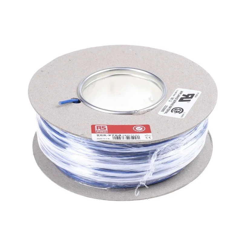 RS PRO Dark Blue 0.75 mm² 20 AWG Tri-Rated Hook Up Wire, 24/0.2 mm Strands, 100 m Length, 1 kV, Polyvinyl Chloride 906-2704