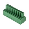 RS PRO 9-Contact Pluggable Terminal Block, 3.81 mm Pitch, 1 Row, 8A Current, 125V Voltage 897-1102