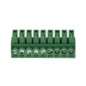 RS PRO 9-Contact Pluggable Terminal Block, 3.81 mm Pitch, 1 Row, 8A Current, 125V Voltage 897-1102
