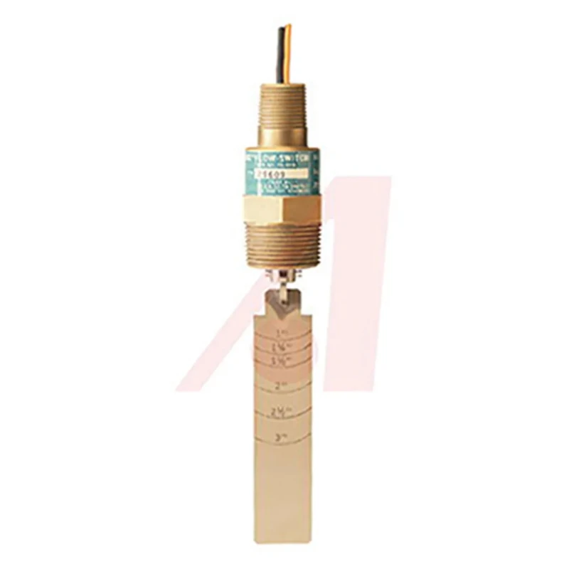 Gems Sensors FS-550 Series Paddle Flow Switch for Liquid, 52gal/min Max, 1 NPT Male Connection, 138bar Pressure 29609