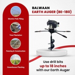 Balwaan Earth Auger BE-180 173cc (Without Bit)