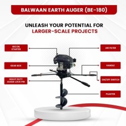 Balwaan Earth Auger BE-180 173cc (Without Bit)