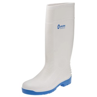 Amblers White Steel Toe Capped Unisex Safety Boots Size UK 7, EU 41, SRA Slip Resistant FS98