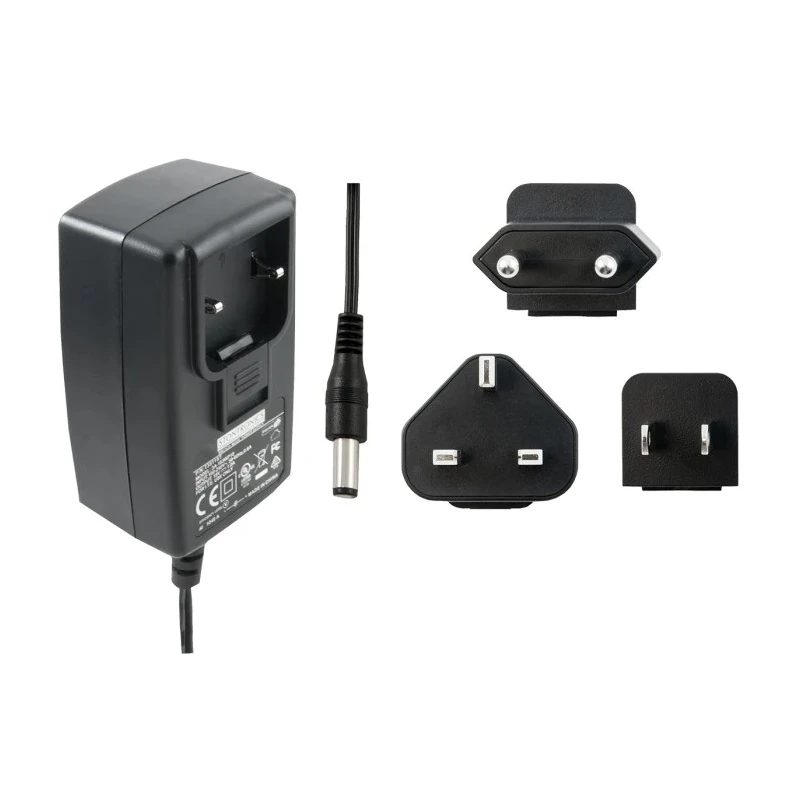 RS PRO AC/DC Adapter Interchangeable US EU 18W 12V DC Output 1.5A 2.1x5.5x12mm Centre Positive 903-2882