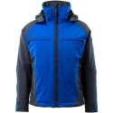 Mascot Workwear Blue Water Repellent Winter Jacket Polyester Elastane Zip Closure Size S 16002-149-11010 S