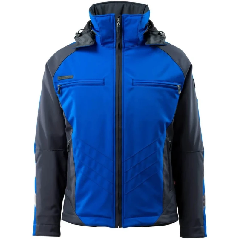 Mascot Workwear Blue Water Repellent Winter Jacket Polyester Elastane Zip Closure Size S 16002-149-11010 S
