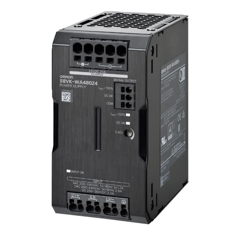 Omron S8VK-W Switched Mode DIN Rail Power Supply 480 V AC Input 24 V DC Output 20 A 480 W 
